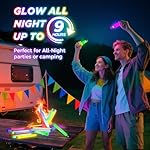 54Pcs Glow Sticks - 4 inch Glow In the Dark Sticks Halloween Party Favors, Waterproof Glow Sticks Lights Bulk Party Pack for Kids with 10 Hours Duration, Party Favors Light Stick for Halloween Party - Image 4