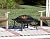 Fire Sense 60857 Fire Pit Roman Brushed Painted Steel Legs Wood Burning Lightweight Portable Patio Outdoor Firepit Backyard Fireplace Included Screen Lift Tool - 35"