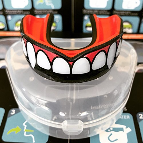 Oral Mart Vampire Fangs Sports Mouth Guard - Adult Sports Mouth Guard for Karate, Boxing, Sparring, Football, Field Hockey, BJJ, Muay Thai,Soccer, Rugby, Martial Arts