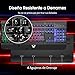 Teclado para Juegos,Teclado Gaming con Panel de Metal Completo Rainbow LED, Controles...