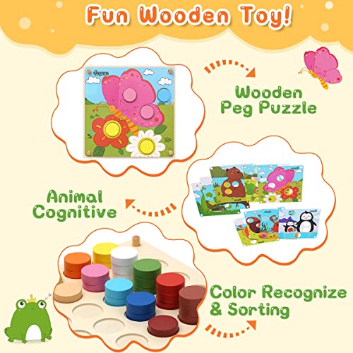 Japace Puzzle Bambini 2 3 Anni, Giochi Montessori