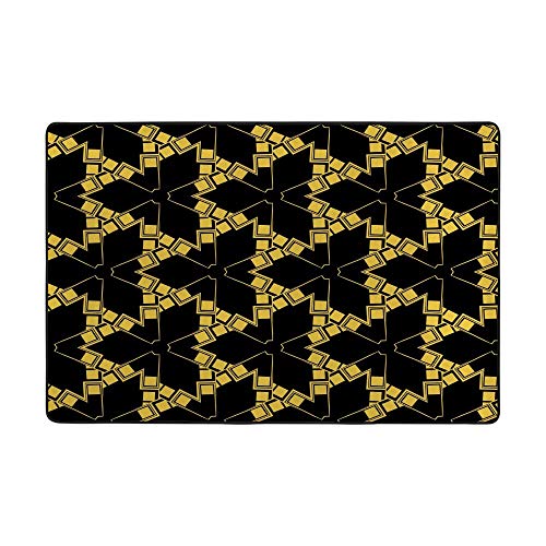 Tapis triangle moderne pour patio et salle à manger grand format