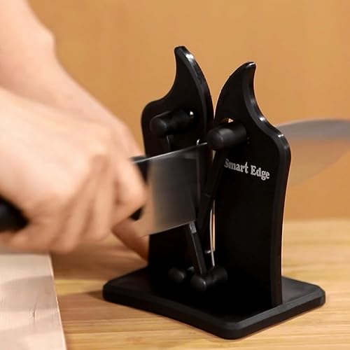 Miniatura 7 de SMART EDGE Afilador de cuchillos de ultra precisión, rectificado de acción de resorte con carburo de tungsteno para una restauración y mejora