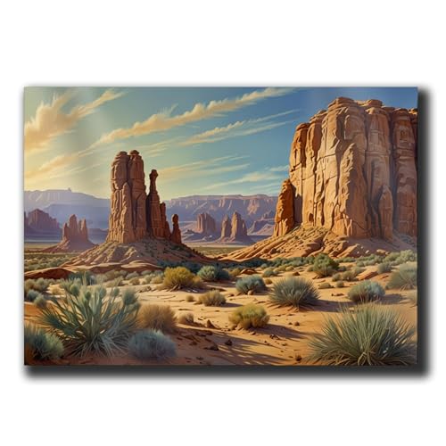 Desert landscape in watercolor illustration style Watercolor Desert Buttes and Mesas Poster Print Desert Landscapes Poster Print Cactus, Print