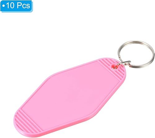 Vista 25 de PATIKIL Vintage Motel Llavero, en blanco Hotel Llaveros Llaveros