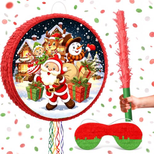 4 in 1 Christmas Pinata Christmas Party Decorations Xmas Pary Game Supplies