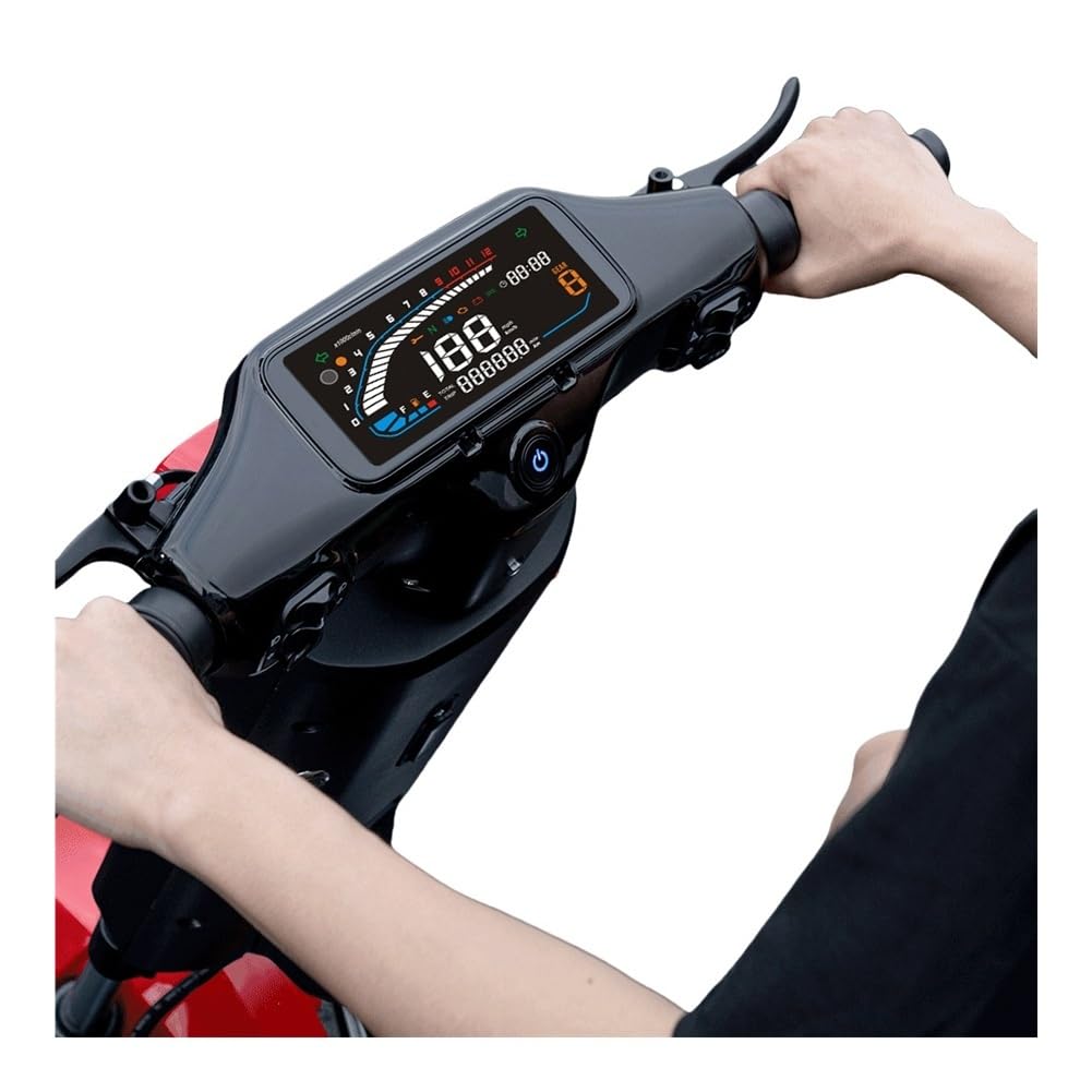 Velocímetro digital Velocímetro Digital Universal Para Motocicleta, Tacómetro, Odómetro Con Luz Indicadora Multifunción, Accesorios