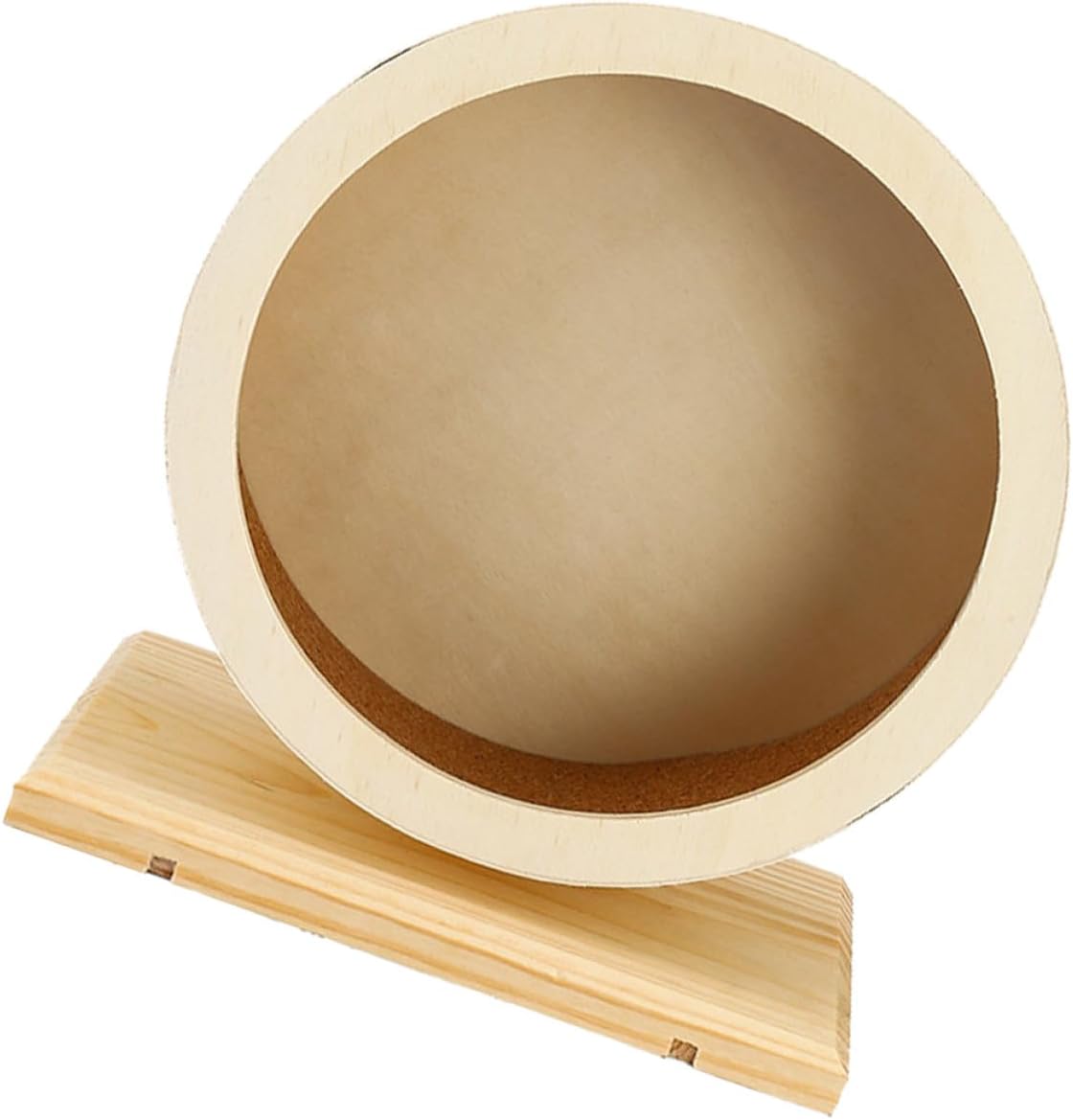 Beaupretty Small Hamster Running Wheel, Wooden Mute Exercise Wheel for Hamsters, Chinchillas, and Guinea Pigs, Silent Pet Sports for Small Animals in Cages
