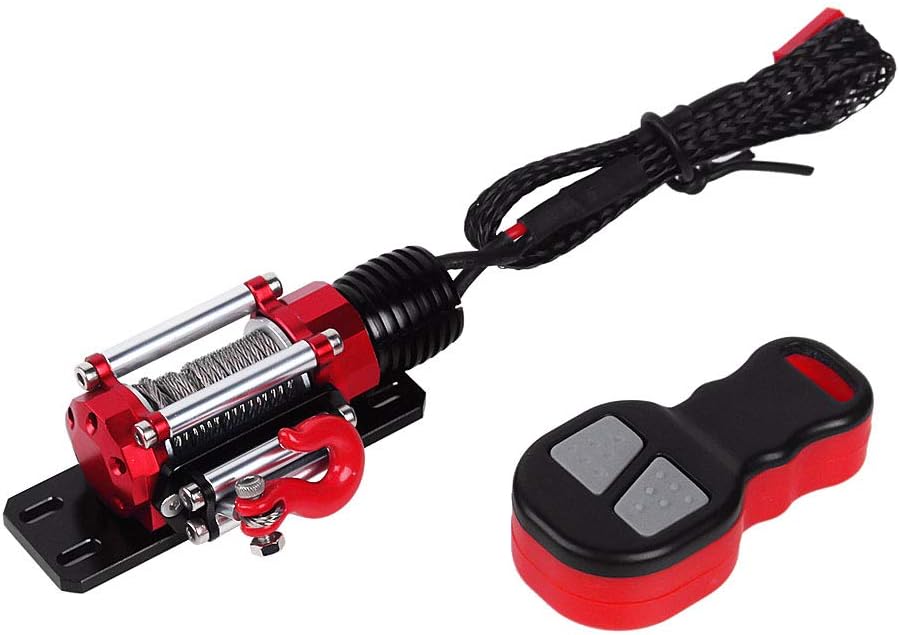 INJORA RC Winch Set RC Winch with Wireless Remote Controller for 110