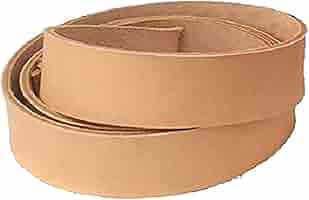 Strisce Di Cuoio Italiano Naturale Per Fai Da Te - Cinture, Bracciali, Borse E Accessori In Pelle (Cognac, 2,5 Cm) - Foto 14