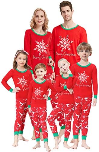 Matching Family Pajamas Christmas Boys and Girls Pyjamas 2 Piece PJs for Mum and Me