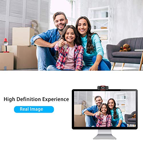 DECDEAL 720 P Placa de Vídeo Webcam Alta Definição Completa Web Cam Vermelhoução de Ruído Microfone