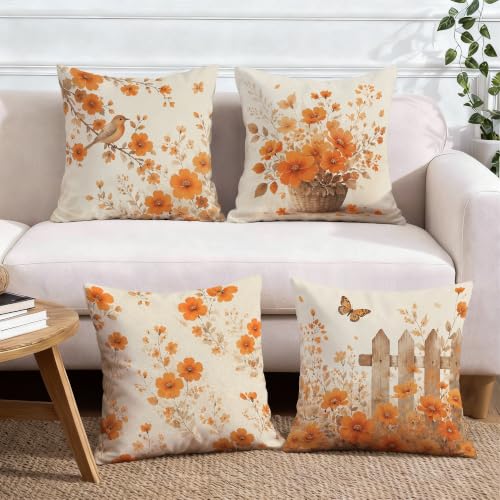 Housse de coussin design papillon haut de gamme avec fermeture éclair