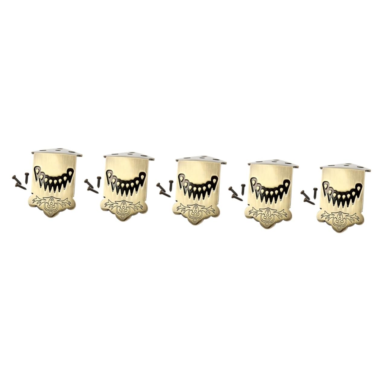 ibasenice 5pièces Mandoline Cordes Queue Métal Arqué Avec Motif Plume Accessoire Pour Améliorer Intonation Volume