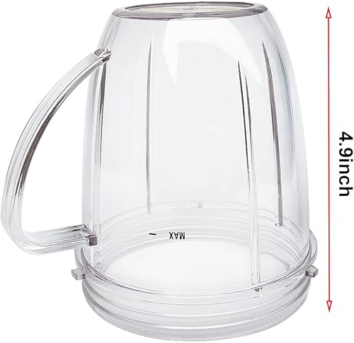 Miniatura 7 de Veterger Vasos de repuesto compatibles con licuadora NutriBullet de 600 W y 900 W (2 tazas de 24 onzas)