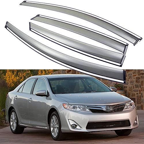 SPEEDLONG Car Window Visor Vent Shade Deflector Sun/Rain/Fog Guards Compatible with Toyota Camry 2012 2013 2014 (2012-2014 Toyota Camry)