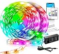VOLIVO Led Strip Lights 130ft 24V,Bluetooth RGB App Controlled Led Light Strip Music Sync, Color Changing Lighting for Bedroom, Home Decor