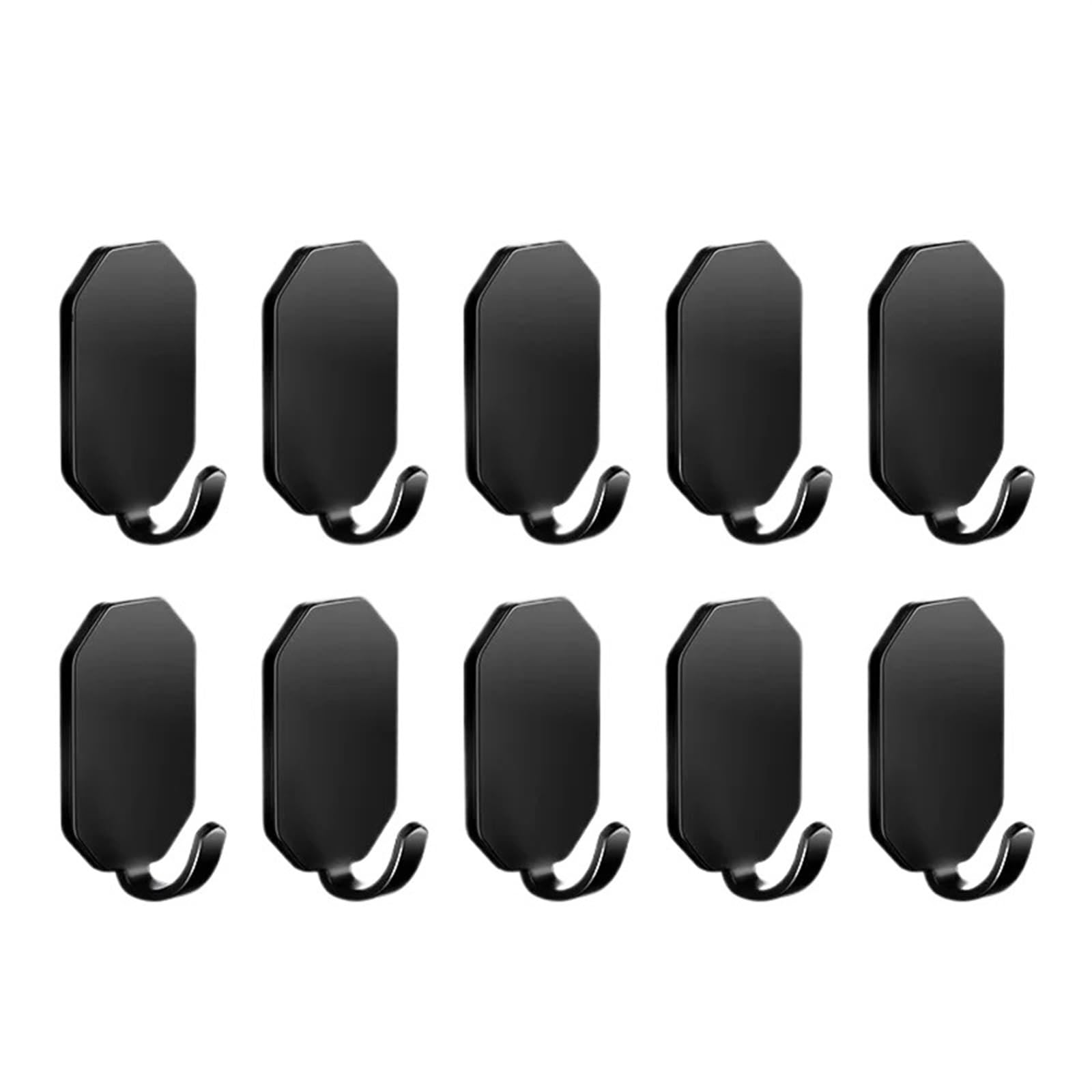 ganci appendiabiti 1/10 Pezzi Ganci Adesivi Da Parete In Acciaio Inossidabile Resistenti Impermeabili Bagno Di Casa Appendere Asciugamani Chiavi Borse Cappotto