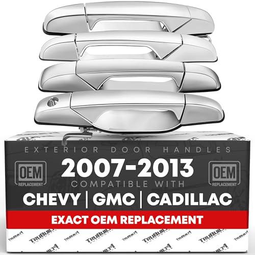 Chrome Peeling Off Interior Door Handle - 2016-2020 Chevrolet Camaro 3 Exterior Front/Rear Driver & Passenger Door Handle - Compatible with 2007-2013 Chevy Avalanche, 07-14 Silverado 1500, 2500, 3500, Suburban, Tahoe; 07-14 GMC Sierra 1500, 2500, 3500, Yukon XL, 2273872