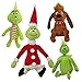TLLY Eteslot Poupée en Peluche Grinch De Noël, Jouet De Chien en Peluche De Film De Grinch, Jouet De Cadeau en Peluche De Poupée De Dessin Animé Réaliste Doux