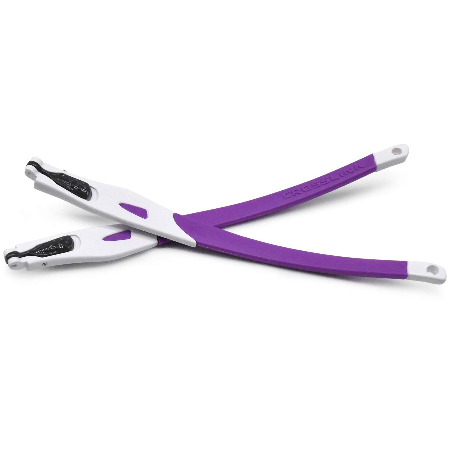 HKUCO Purple Rubber Replacement White Frame Legs For Oakley Crosslink Frame