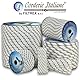 Corderie Italiane 006091677 Nautisches Geflecht 5mm 50 Meter weiß mit Blauer Markierung