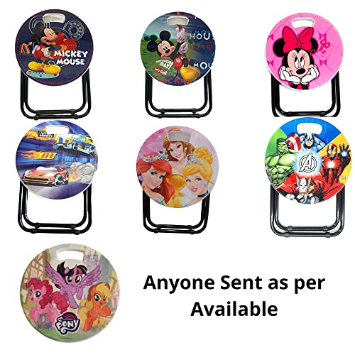 Image of Totoy Cartoon Printed Writing Table Stool for Kids /Folding Stool /Study Table (Spider Man)