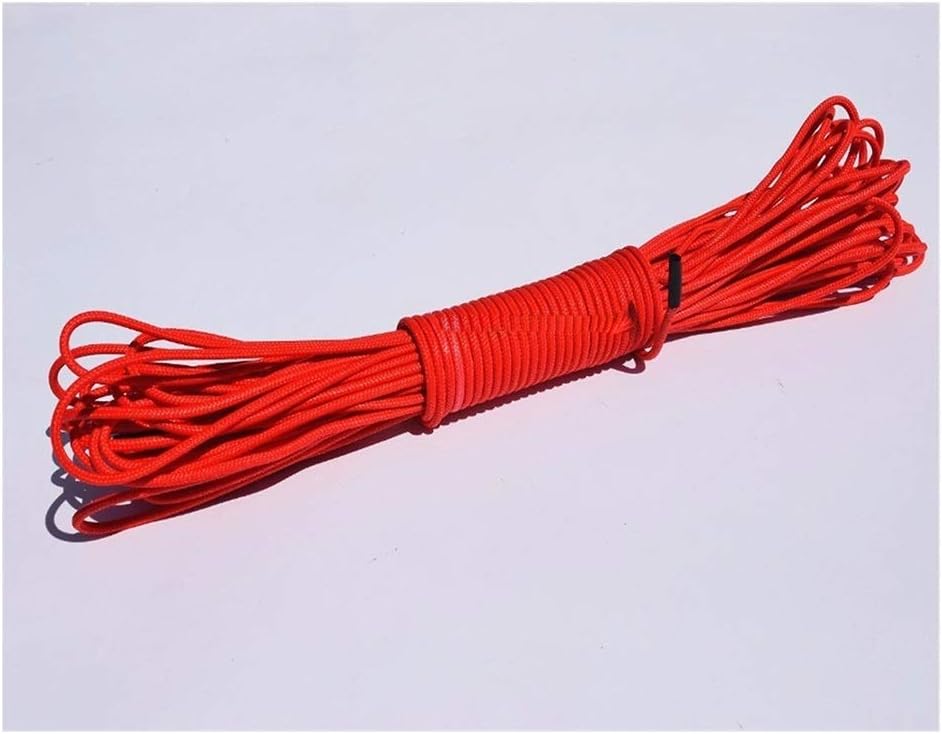 Winch Synthetic Rope 2mm20m Red Double Braided Synthetic