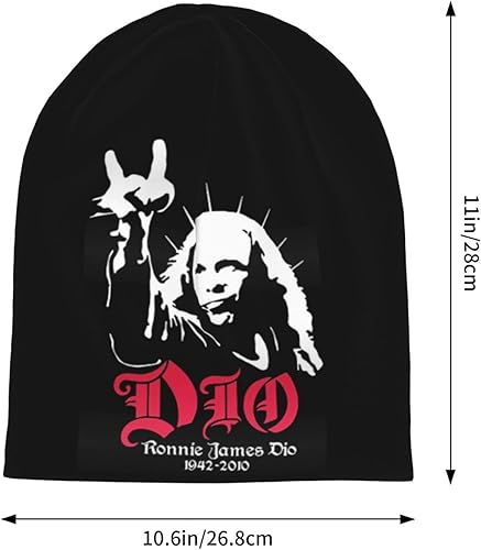 Miniatura 3 de Ronnie Rock James Dio - Gorro de punto para hombre y mujer, color negro, Negro -