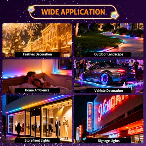 Image of WICHEMI Storefront LED Lights for Business Window Lights LED Modules 120FT