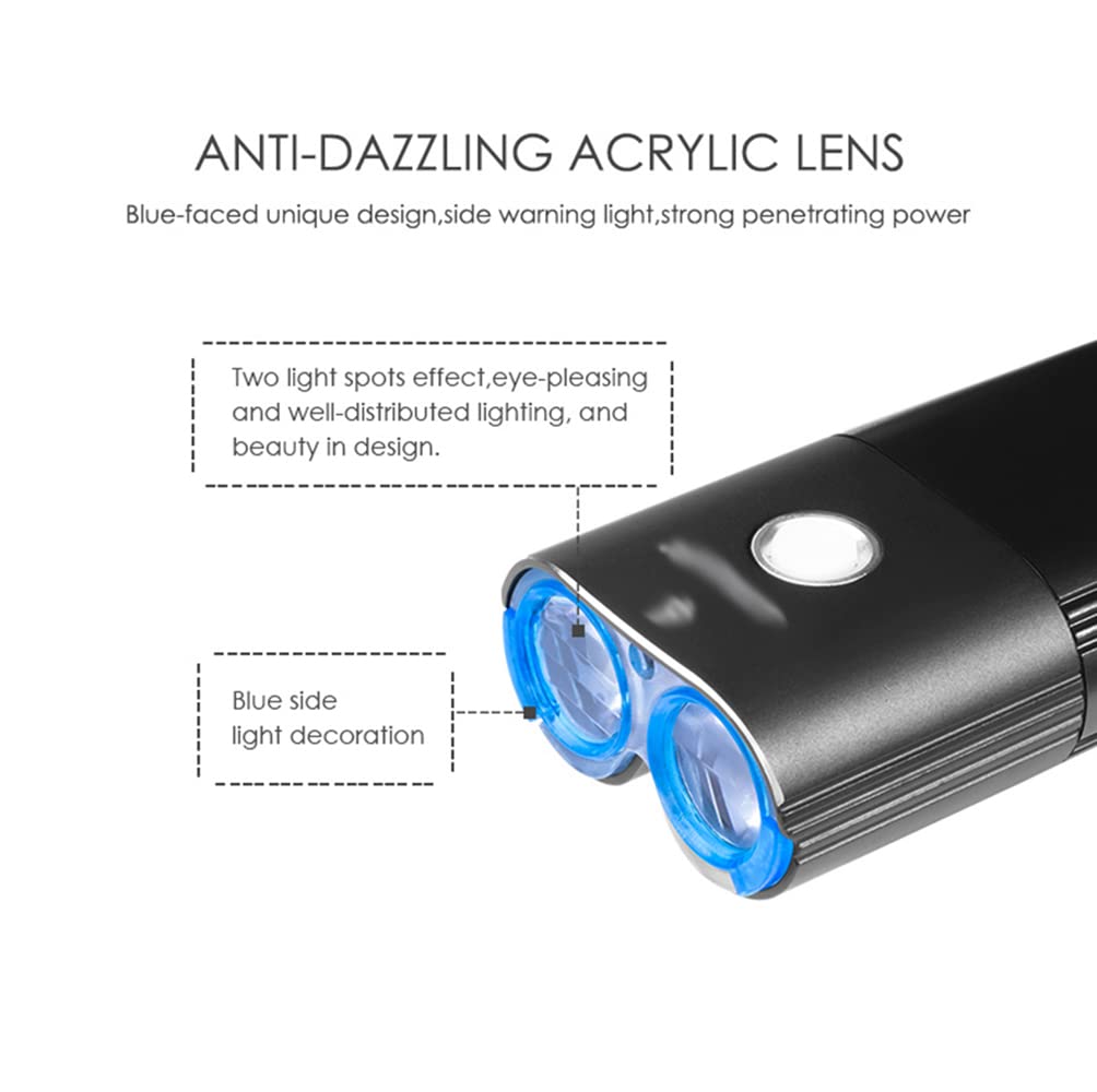 1800 Lumens Bike Światło Przednie Przednie Led Led Usb Ładowne Akumulator Rower Rower Front Akcesoria