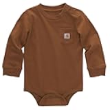 Kid's CA5002 Long-Sleeve Pocket Bodysuit