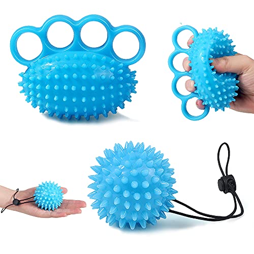Newsmy 指リハビリトレーニング2点セット 指エクササイズ グリップボール 握力鍛える 指のストレスボール 指回復 握力強化 トレーニンググッズ