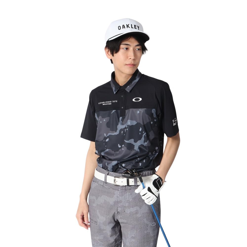 オークリー ゴルフウエア メンズL★タグ付き未使用 オールシーズン 機能服 オークリー（OAKLEY）（メンズ）ゴルフウェア 吸汗速乾 接触冷感