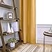 SINGINGLORY Yellow Blackout Curtains for Bedroom Living Room, 42 x 84 Inches Long Curtains Panels Set of 2 Linen Textured Thermal Insulated Grommet Window Curtains (42x84 Inch, Mustard Yellow)