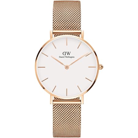 Daniel Wellington Petite Melrose Orologio Donna, 32mm, in Maglia, Oro Rosa  : Amazon.it: Orologi