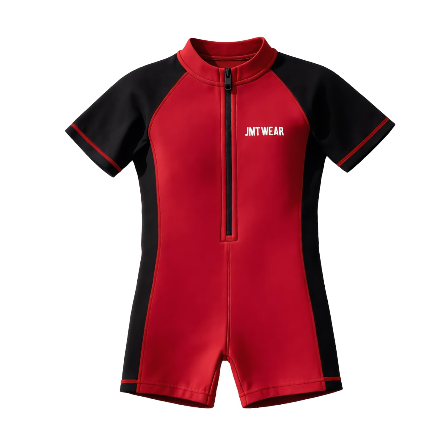 LEBAMI Kids Boys One Piece Swimwear Short Sleeve Swimsuit with Front Zip, Quick Dry Stretch Swim Suit, UV Protection Bathing Suit for Swimming Beach Pool-image-49