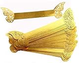 VICMAT 50 Stück Schmetterling Papier Serviettenring, Servietten Halter Schnalle Ring, für Hochzeit, Taufe, Kommunion, Graduierung