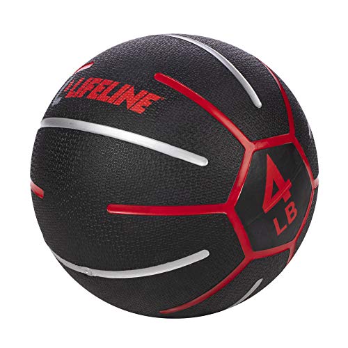 Image of Lifeline Fitness Medicine Ball - Total Body Strength and Stability Training - Non-Slip, Light Bounce - Textured Surface - Durable - Home Gym Exercise Equipment