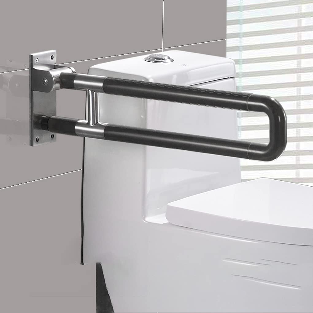 Main courante de sécurité pliable 60cm en acier inoxydable pour salle de bain