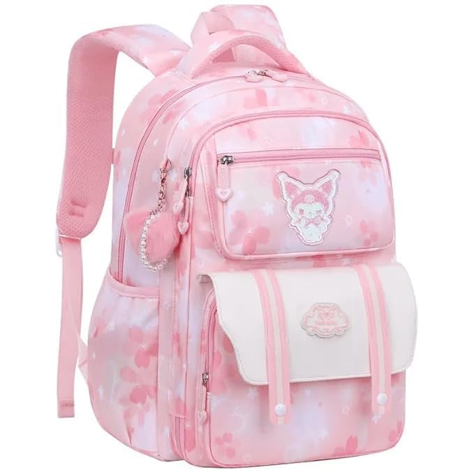 Korean Kawaii Travel School Bag|BackpackCute Bunny Backpacks Aesthetics Large 18 Inches Capacity Casual Day Pack Bookbag Rucksack School Backpack, Princess Backpack Bookbag for Girls-image-40