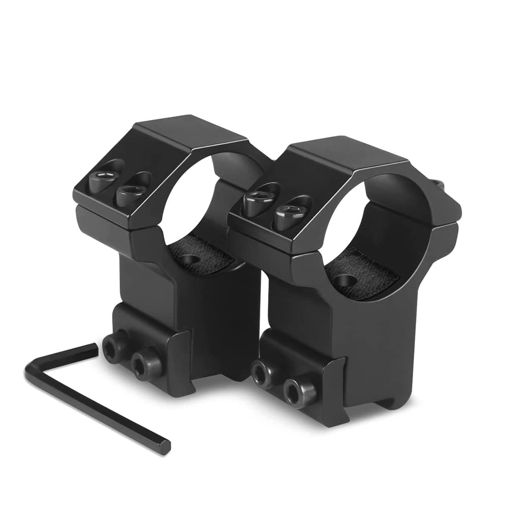 1" High Profile Scope Mounts Rings 1 Inch Scope Mount for 11mm Dovetail Rails,2Pcs /Packs