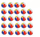 Inflatable Beach Balls (24 Pack), 10" Rainbow Beach Balls Pool Party Balls Bulk Beach Balls Toys for