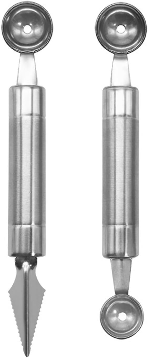 Watermelon fruit cutter, double-headed pulp spoon, fruit baller, dual-purpose carving knife