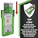 Identity Stronghold - Secure RFID Badge Holder for 1 Card - Heavy Duty Hard Plastic ID Badge Holder - USA Molded and Assembled - FIPS 201 Approved RFID Blocking Security - Green