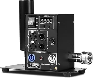Professional CO2 Jet Cannon | High-Pressure Blast Effect up to 10m | DMX Control with LCD for Nightclub, Stage, DJ Show(LCD)