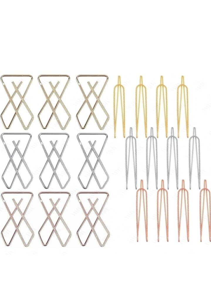 t trendy mart Saree Pins for Women, Clip on Pleats Pin Brooch, Safety Pins for Sarees Dress Gown Shawl Bridal Coat-picture-42