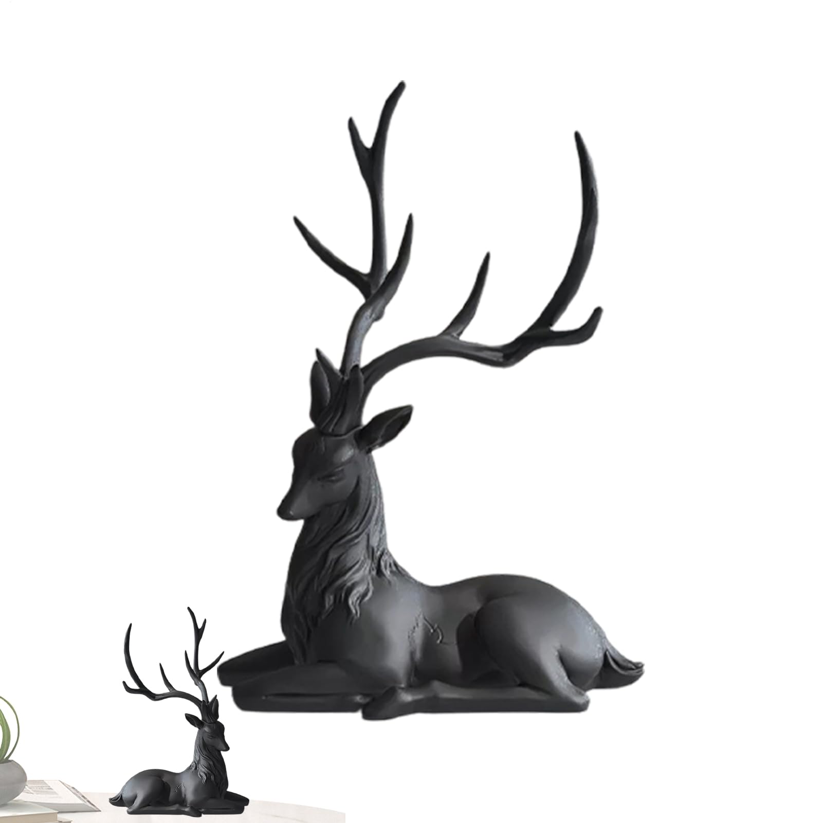 Decoración de Reno para Escritorio, Estatua de Reno | Estatua de Mesa de