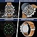 Imagen de BENYAR Relojes Hombre Cronografo Analógico Movimiento de Cuarzo Impermeable Luminoso Fecha Reloj Pulsera Hombre Banda de Cuero Negocios Casual Diseñador Relojes Elegante Regalo para Hombre