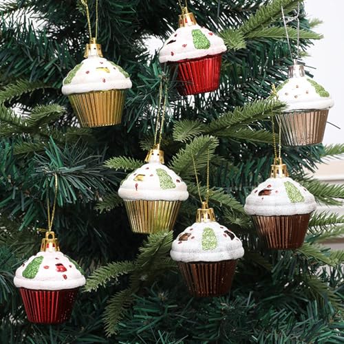 Pendentif Cupcake Noël : Ornement Suspendu pour Déco Maison